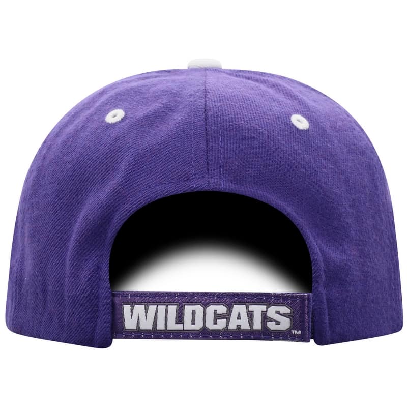 Northwestern University Wildcats Top Of The World Constructed Purple Velcroback Hat with The N-Cat Design