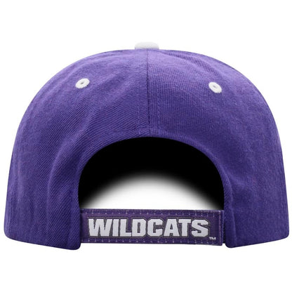 Northwestern University Wildcats Top Of The World Constructed Purple Velcroback Hat with The N-Cat Design
