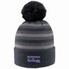 Northwestern I Kellogg Doc Charcoal/Grey Knit Cuff Hat with Pom
