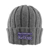 Northwestern I Kellogg Watchman Shallow Fit Drop-Needle Light Heather Knit Cuff Hat