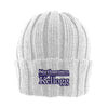 Northwestern I Kellogg Watchman Shallow Fit Drop-Needle White Knit Cuff Hat
