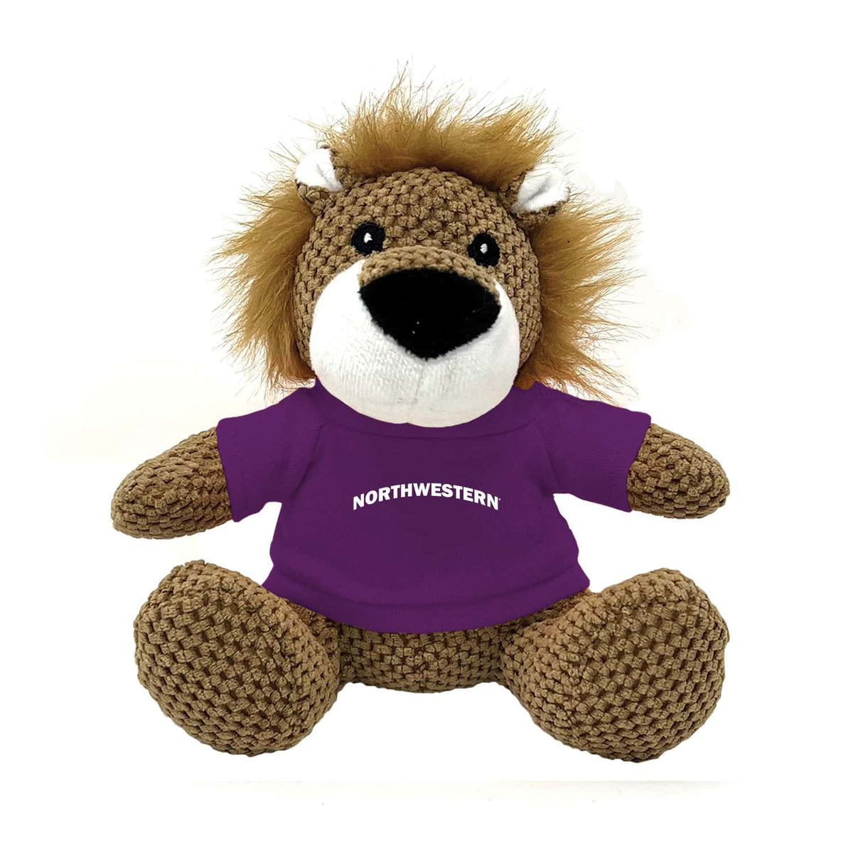 Northwestern University Wildcats Friendly Bunch Lion Wearing Purple "Northwestern" Tee Shirt