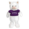Northwestern University Wildcats Fuzzy Bunch Cat Wearing Purple "Northwestern" Tee Shirt