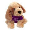 Northwestern I Kellogg Bo The Plush Dog Wearing Purple "Northwestern I Kellogg" Tee Shirt