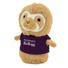 Northwestern I Kellogg Wild Bunch Shorties Plush Sloth Wearing Purple "Northwestern I Kellogg" Tee Shirt