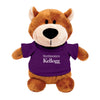 Northwestern I Kellogg Bean Bag Buddies Bear Wearing Purple "Northwestern I Kellogg" Tee Shirt