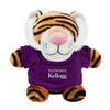 Northwestern I Kellogg Bean Bag Buddies Tiger Wearing Purple "Northwestern I Kellogg" Tee Shirt