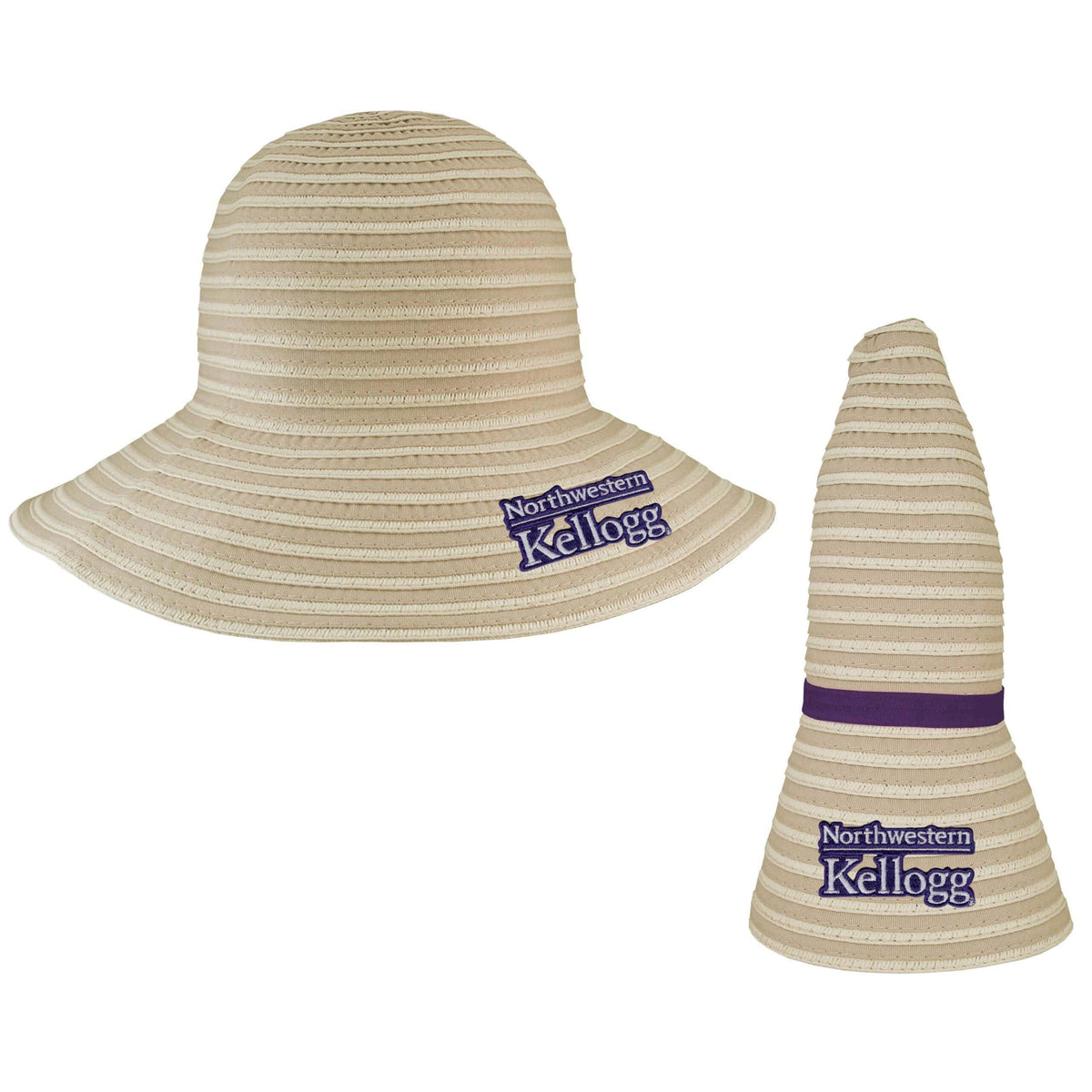 Northwestern I Kellogg Amelia Stone Collapsible Sun Hat