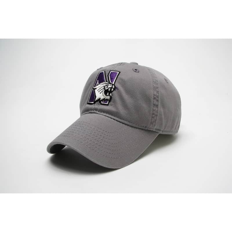 Northwestern Wildcats Legacy Unconstructed Adjustable Dark Grey Hat with N-Cat Design