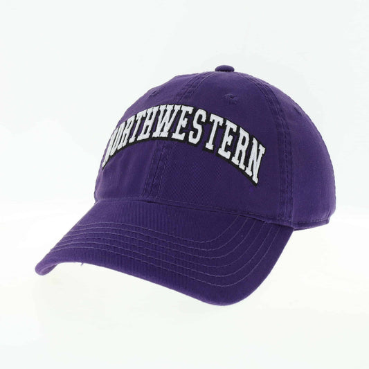 Northwestern University Wildcats Legacy Unconstructed Adjustable Purple Hat with Arched Northwestern Design