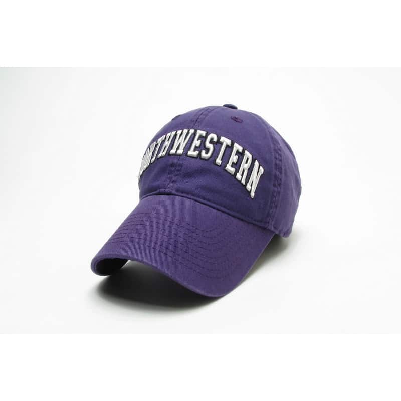 Northwestern Wildcats Legacy Unconstructed Adjustable Purple Hat with Arched Northwestern Design