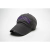 Northwestern University Wildcats Legacy Unconstructed Adjustable Dark Grey Charcoal Hat with Arched Northwestern Design