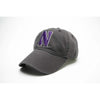 Northwestern Wildcats Legacy Unconstructed Adjustable Charcoal Grey Hat with Stylized N Design