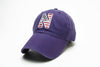 Northwestern Wildcats Legacy Unconstructed Adjustable Purple Hat with Stylized N American Flag Theme Design