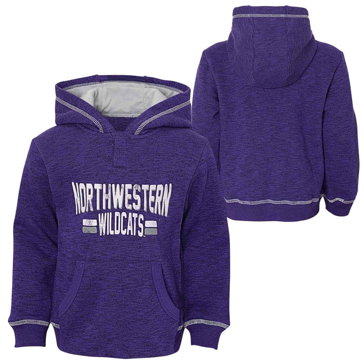 Northwestern University Wildcats Toddler Purple Slub Hooded Sweatshirt