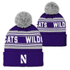 Northwestern University Wildcats Kids Knit Hat with Pom