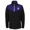 Northwestern University Wildcats Kids Two Tone Purple & Black Pullover 1/4 Zip