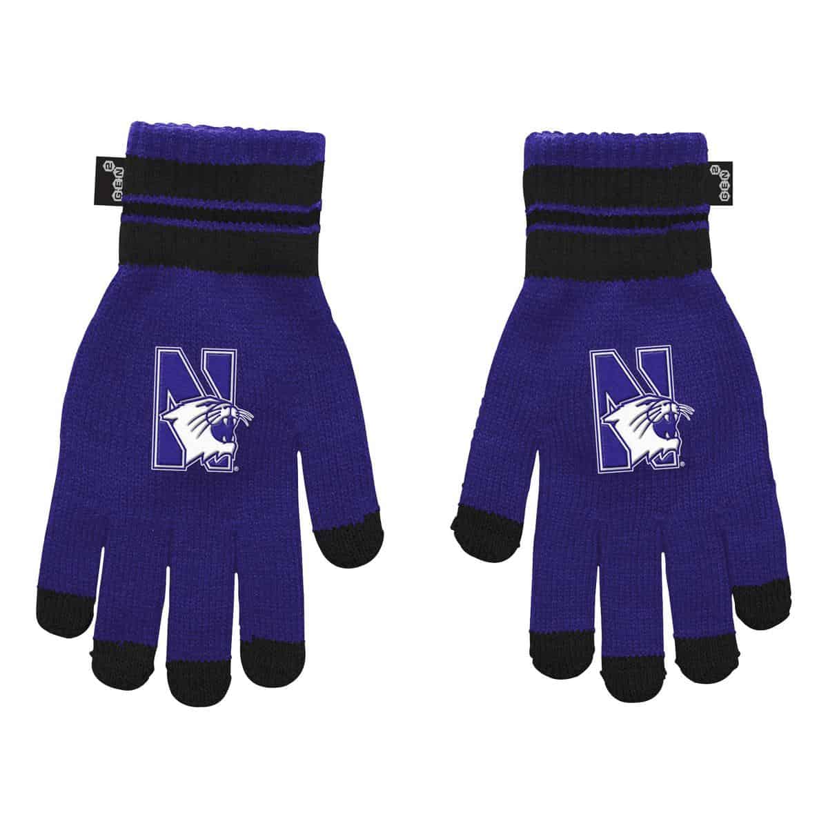 Northwestern University Wildcats Purple Gloves