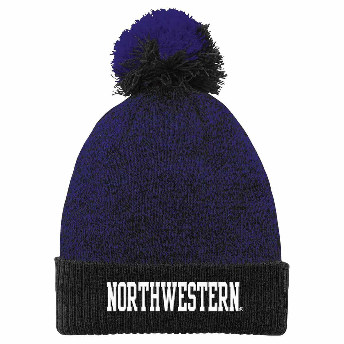 Northwestern University Wildcats Knit Cap with Pom