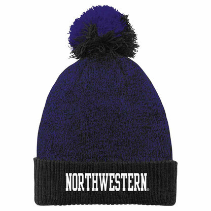 Northwestern University Wildcats Knit Cap with Pom
