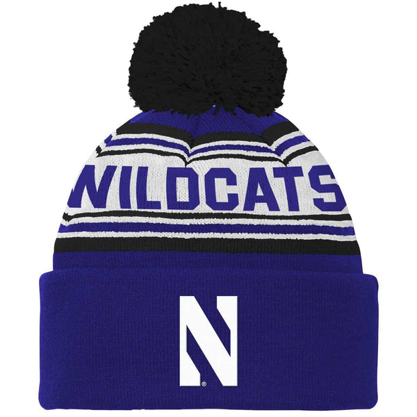 Northwestern University Wildcats Knit Cap with Pom