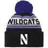 Northwestern University Wildcats Knit Cap with Pom