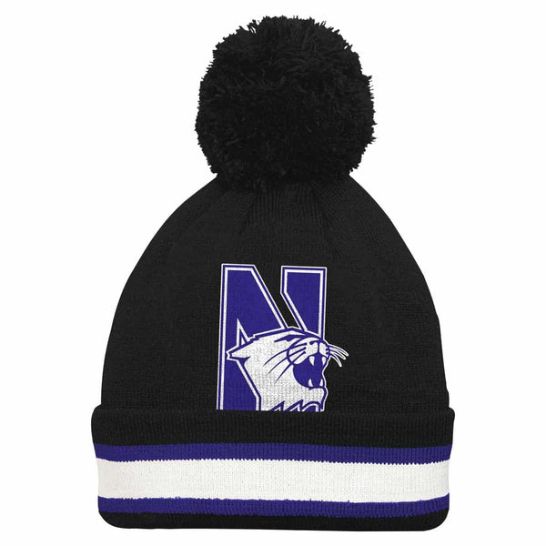 Northwestern University Wildcats Knit Cap with Pom