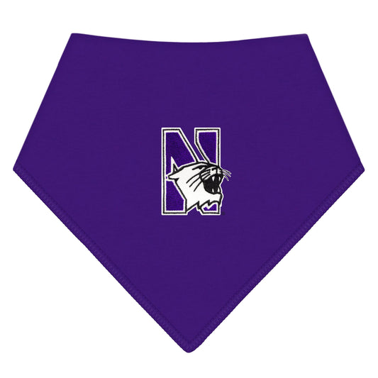 Northwestern University Purple Baby Bandana Bib