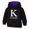 Northwestern I Kellogg Colosseum Toddler Black Hooded Sweatshirt with K Design