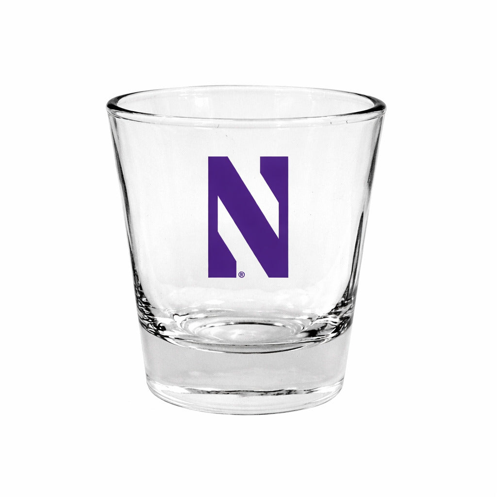 Northwestern University Wildcats 1.5 oz. Clear Collector Shot Glass with N Design2