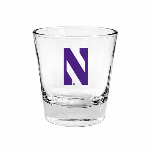 Northwestern University Wildcats 1.5 oz. Clear Collector Shot Glass with N Design2