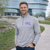 Northwestern I Kellogg Men's Antigua Skyscraper Perilous 1/4 Zip Pullover