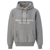 Northwestern University Wildcats Men's MV Super-Heavy Pro-Weave Fleece Graphite Hooded Sweatshirt with Seal Design in White