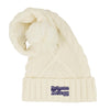 Northwestern I Kellogg Tinsel Cream Knit Holiday Hat