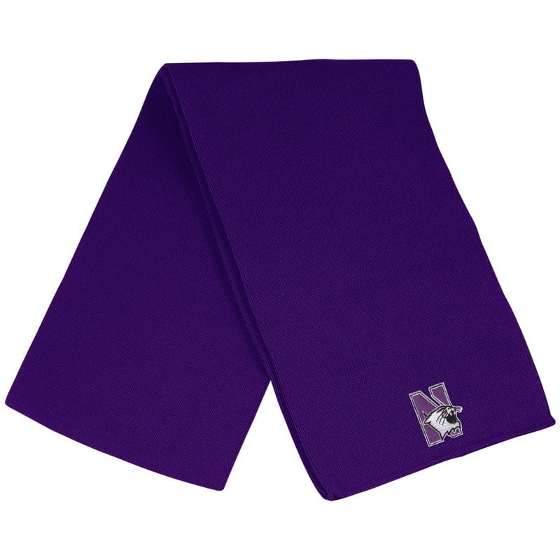 Northwestern University Wildcats Frosty Solid Purple Knit Scarf
