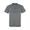 Northwestern University Wildcats Men's MV Graphite Classic Tee with Seal Design in Purple