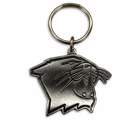 Northwestern University Wildcats Cat's Head Pewter Key Chain
