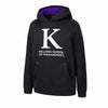 Northwestern I Kellogg Colosseum Youth Black Hooded Sweatshirt with K Design