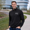 Northwestern I Kellogg Men's Antigua Black Perilous 1/4 Zip Pullover