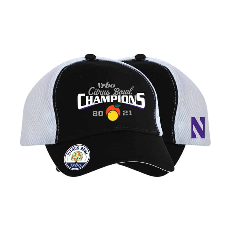 Northwestern University Wildcats Citrus Bowl 2021 Champions Official Locker Room Hat