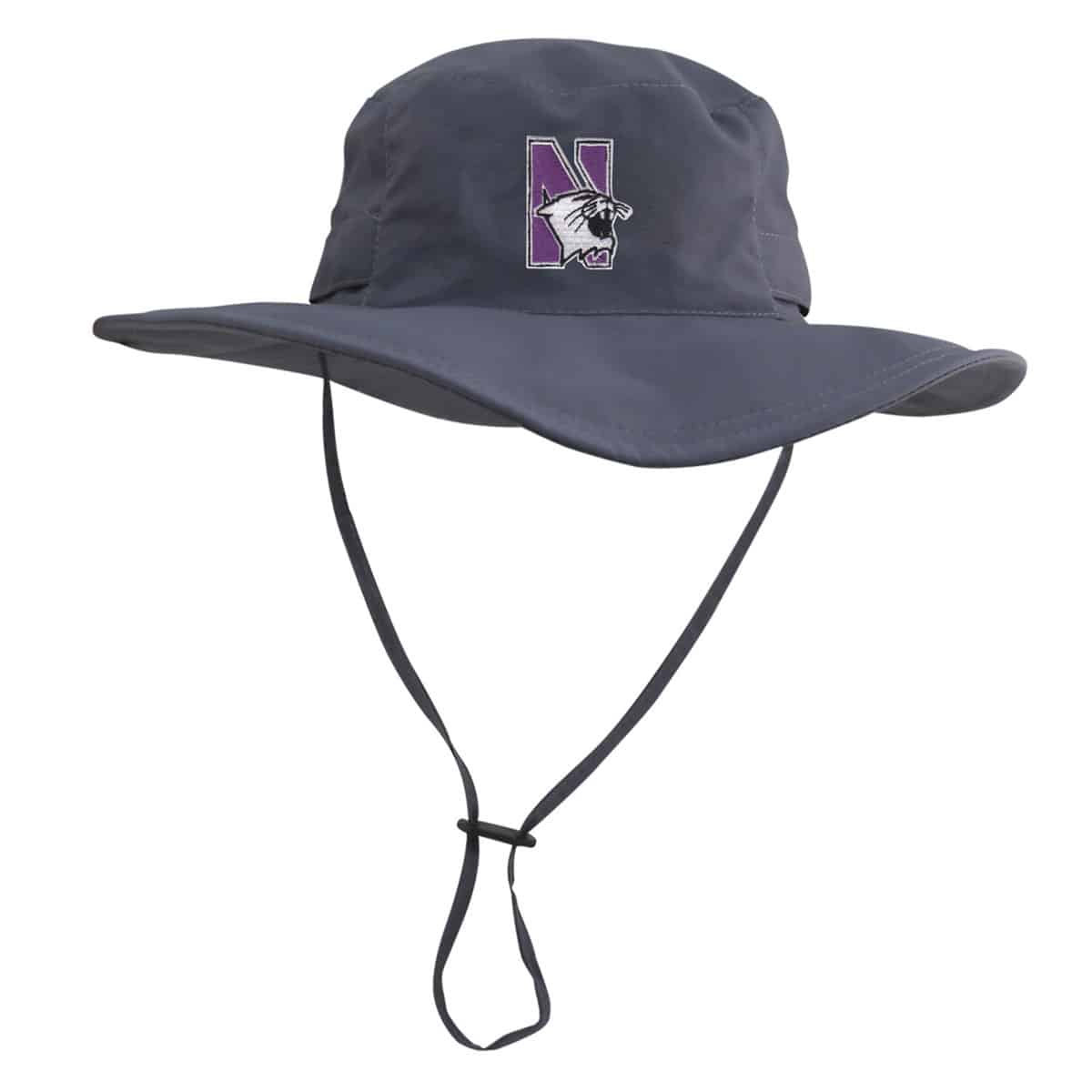 Northwestern University Wildcats Black Outback Boonie Hat With N-Cat Design