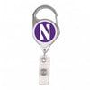 Northwestern Wildcats Retractable Two Sided Premium Badge/ID Holders