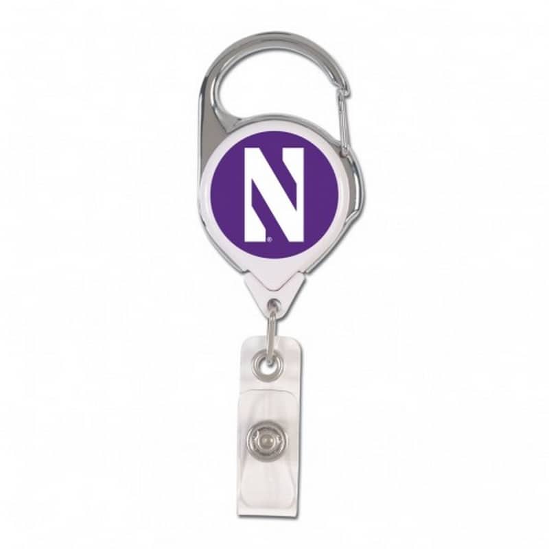 Northwestern Wildcats Retractable Two Sided Premium Badge/ID Holders