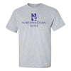 Northwestern University Wildcats Men's MV Heather Grey Classic Tee with Northwestern Mom & N-Cat Design