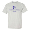 Northwestern University Wildcats Men's MV Marble Heather Classic Tee with Northwestern Mom & N-Cat Design