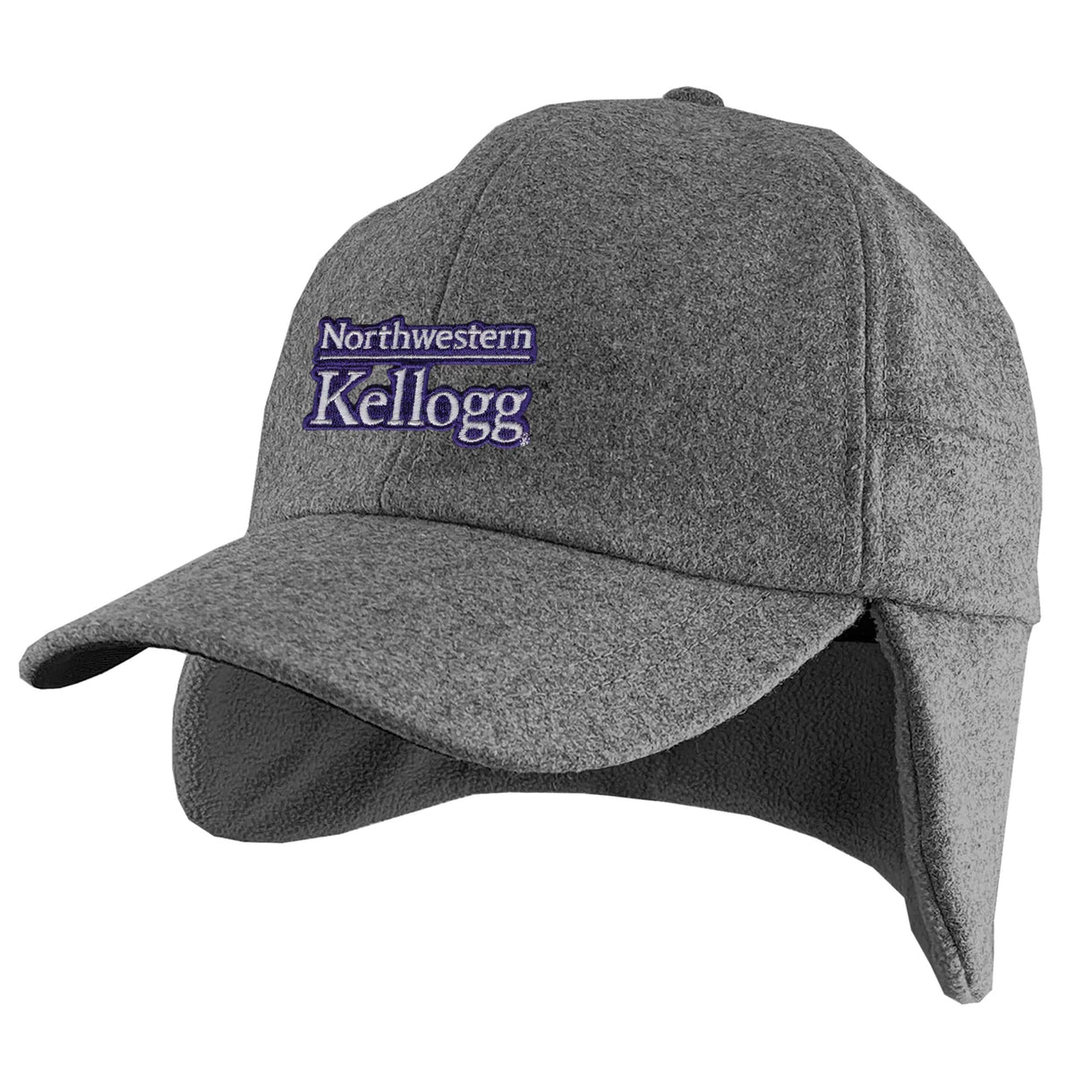 Northwestern University Wildcats Charcoal Grey Yooper Convertible Earflap Hat