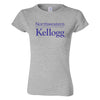 Northwestern I Kellogg Women's MV Softstyle Sport Grey Tee Shirt