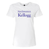 Northwestern I Kellogg Women's MV Softstyle White Tee Shirt