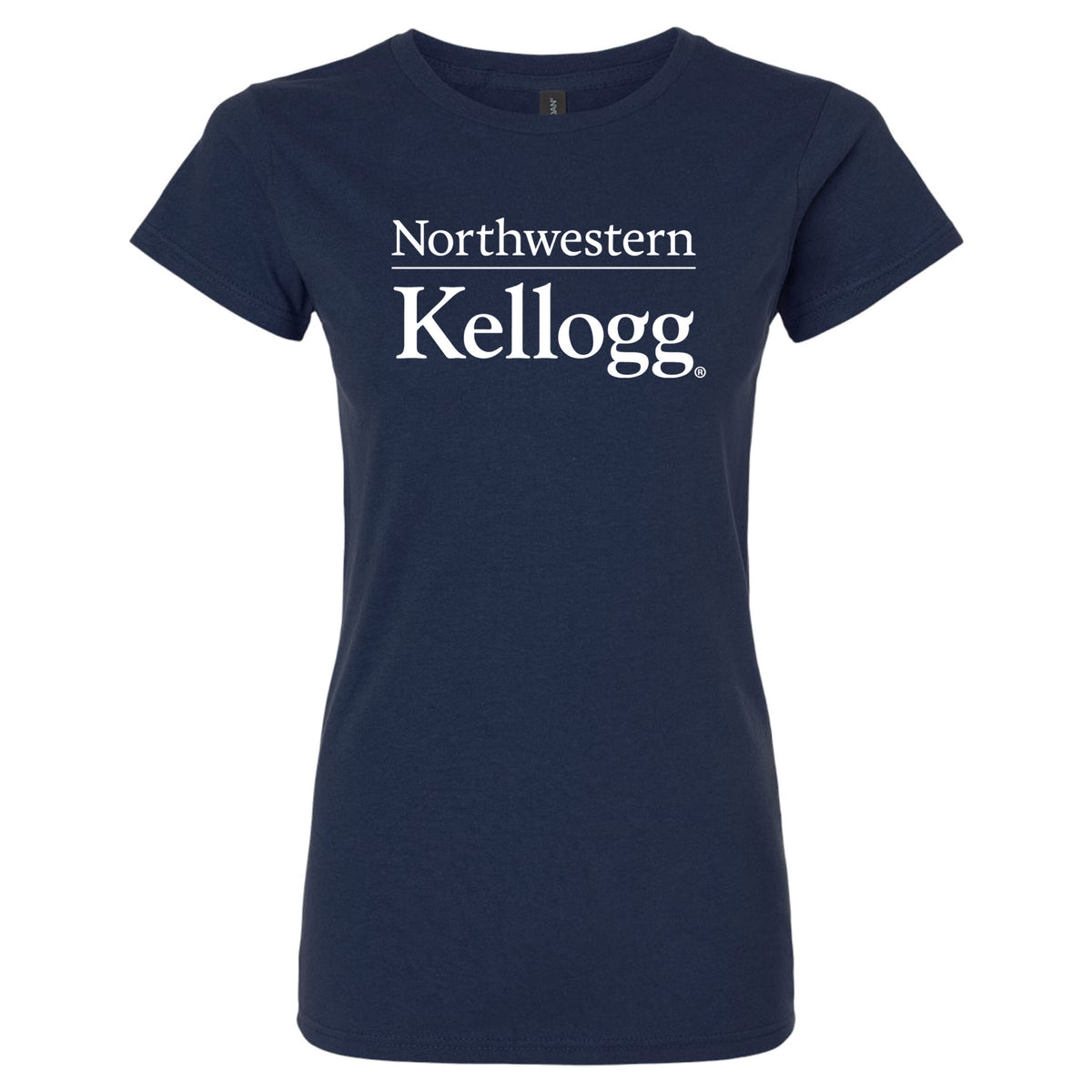 Northwestern I Kellogg Women's MV Softstyle Navy Tee Shirt