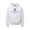 Northwestern University Wildcats Men's MV Fundamental Fleece Marble Heather Hooded Sweatshirt with Northwestern Dad & N-Cat Design